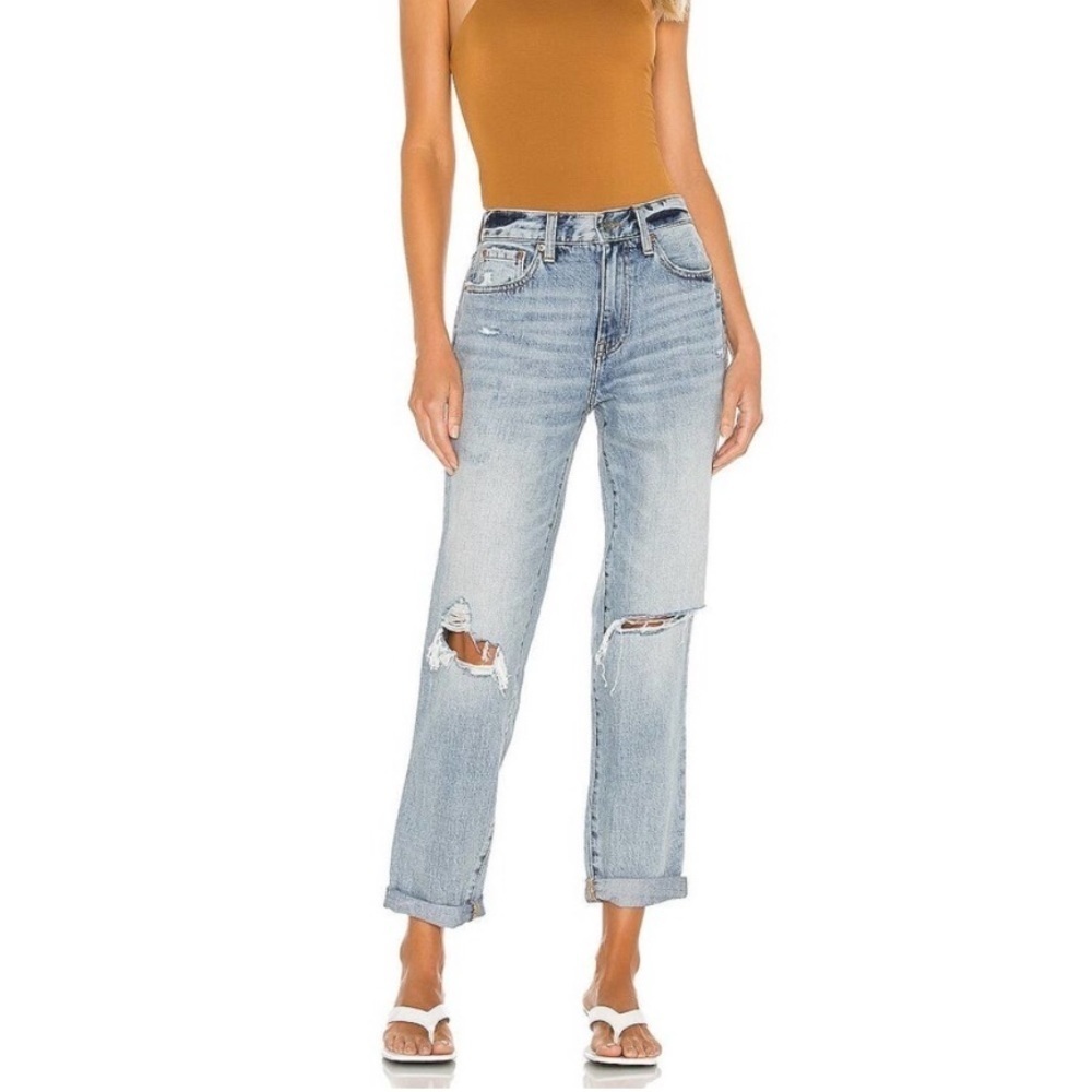 NWT Pistola Presley High Rise Relaxed Roller Jeans
